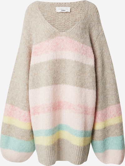 Kamila Šikl Pletena haljina u bež / plava / žuta / roza, Pregled proizvoda