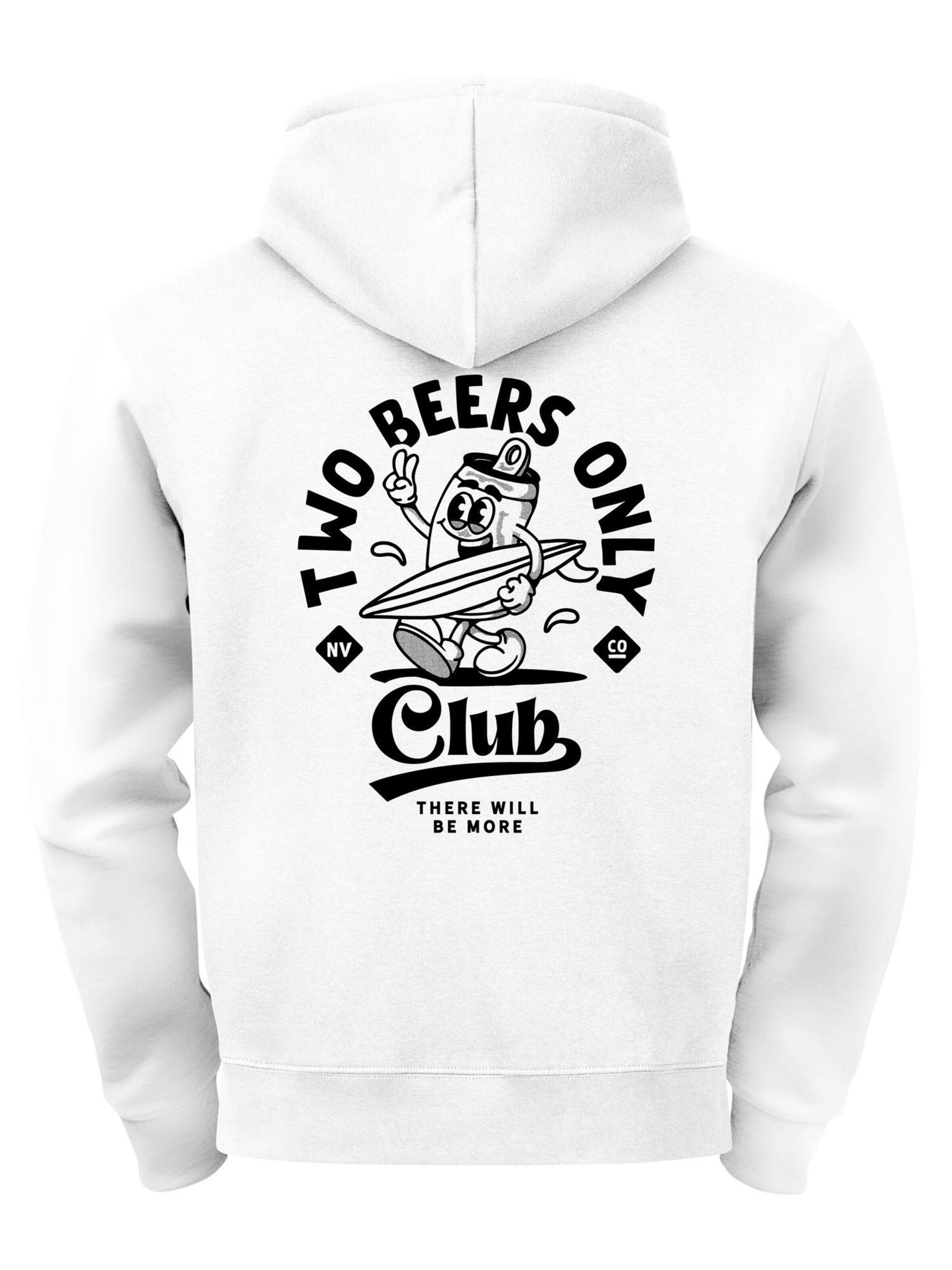 Neverless Sweatshirt 'Two Beers only' in White