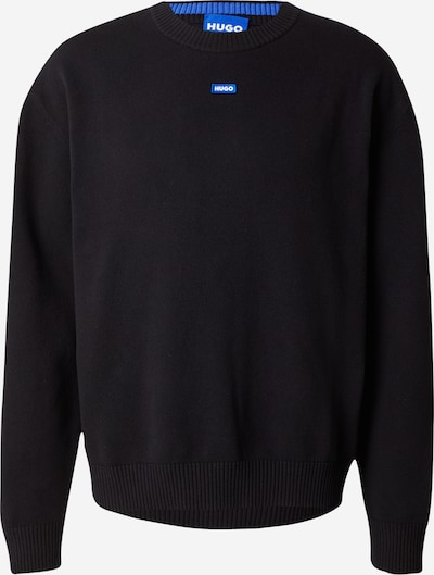 HUGO Pull-over 'San Casey-CP' en noir, Vue avec produit
