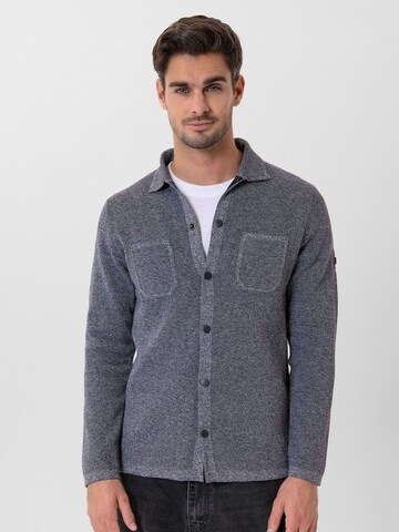 Jacey Quinn Knit cardigan 'Erick' in Grey: front