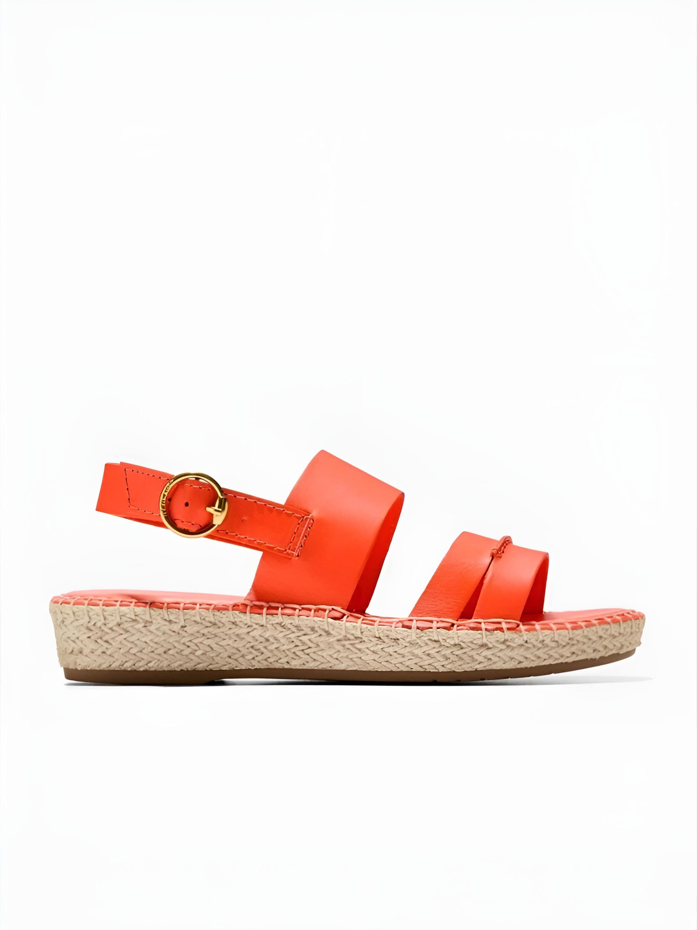Cole Haan - Sandalias con hebilla 'TILDEN' en naranja: frente