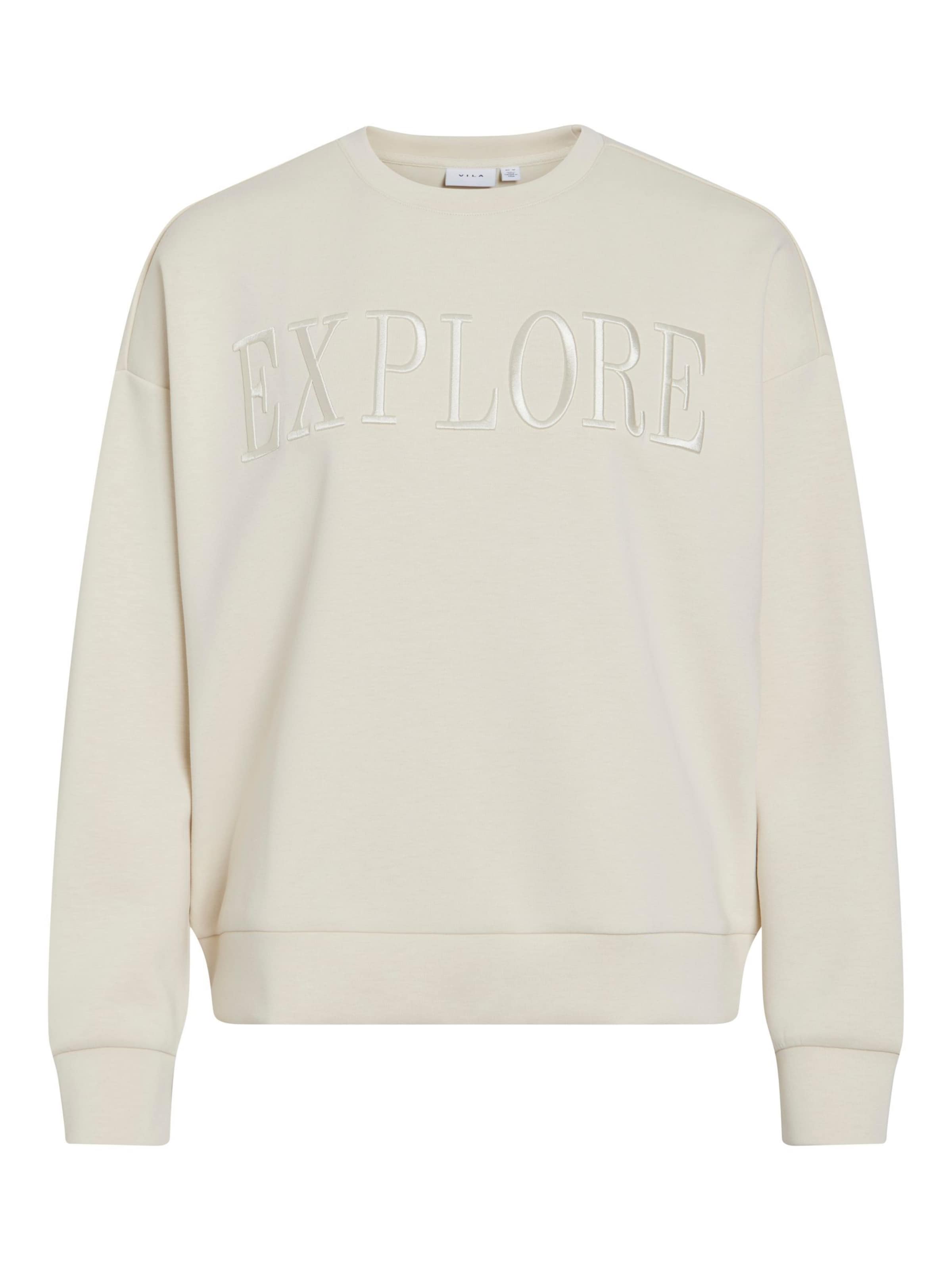 VILA Sweatshirt 'VIReflect' i beige: forside