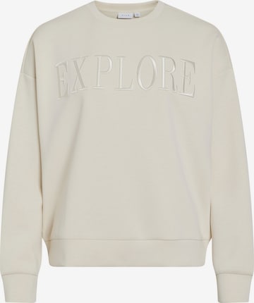 VILA Sweatshirt 'VIReflect' i beige: forside