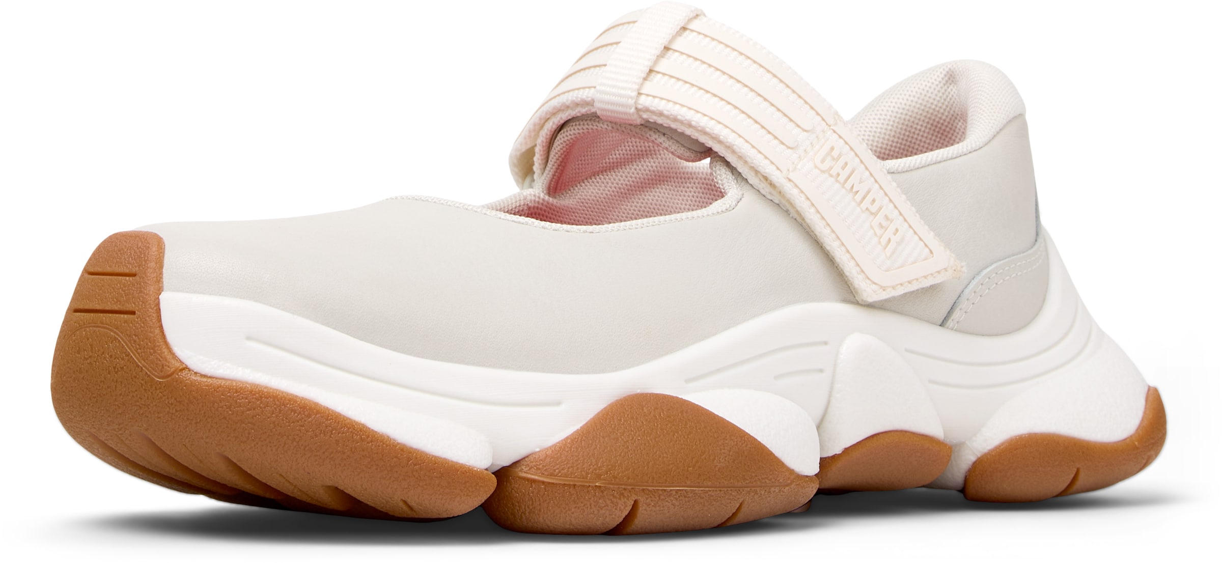 CAMPER Strap ballerina 'Karst 2' in White: front