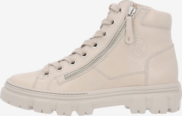 Bottines à lacets Paul Green en beige : devant