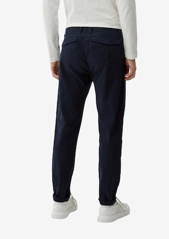 Tapered Pantaloni con pieghe di s.Oliver in blu