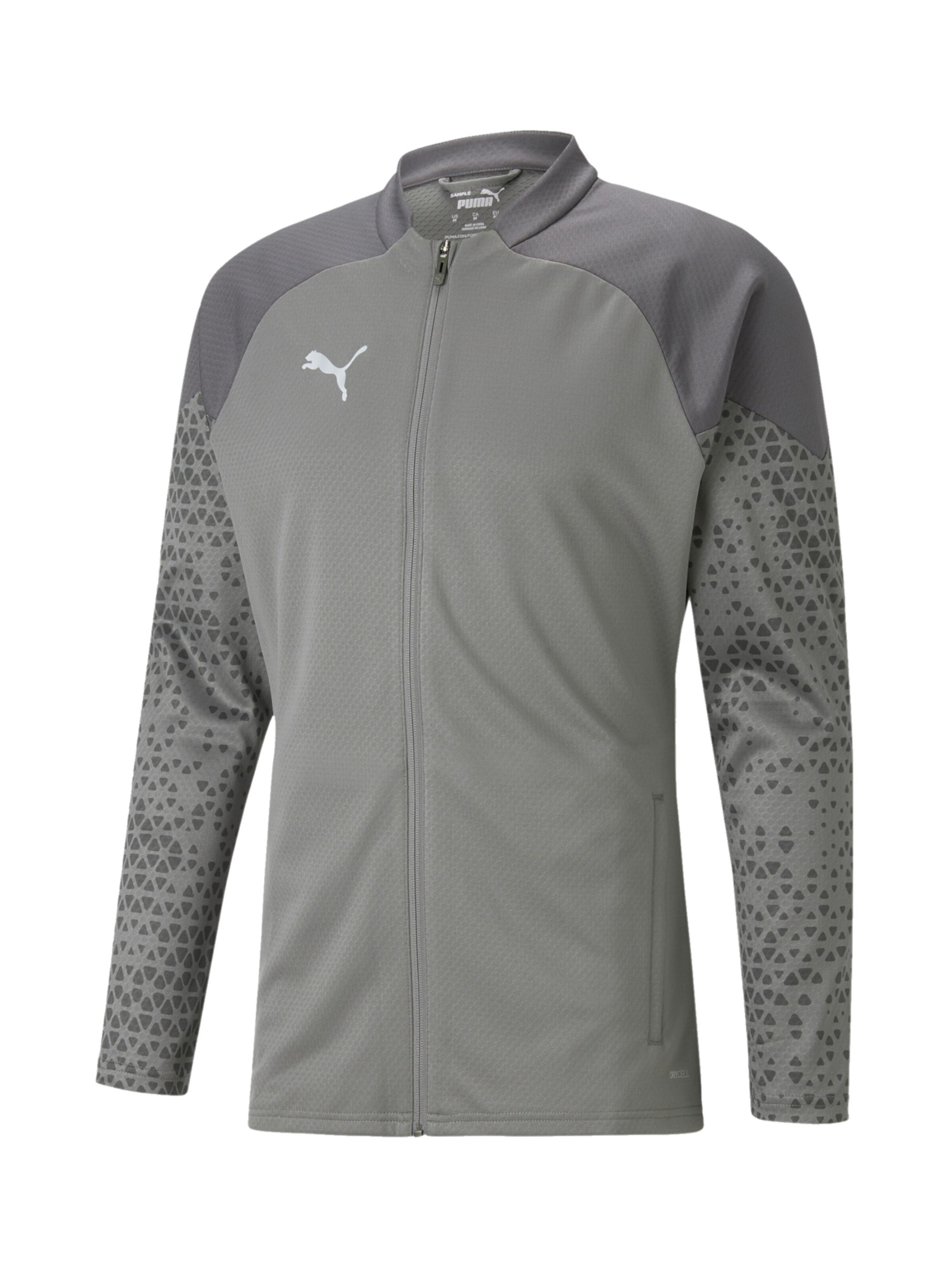 PUMA Trainingsjacke in Grau: Vorderseite