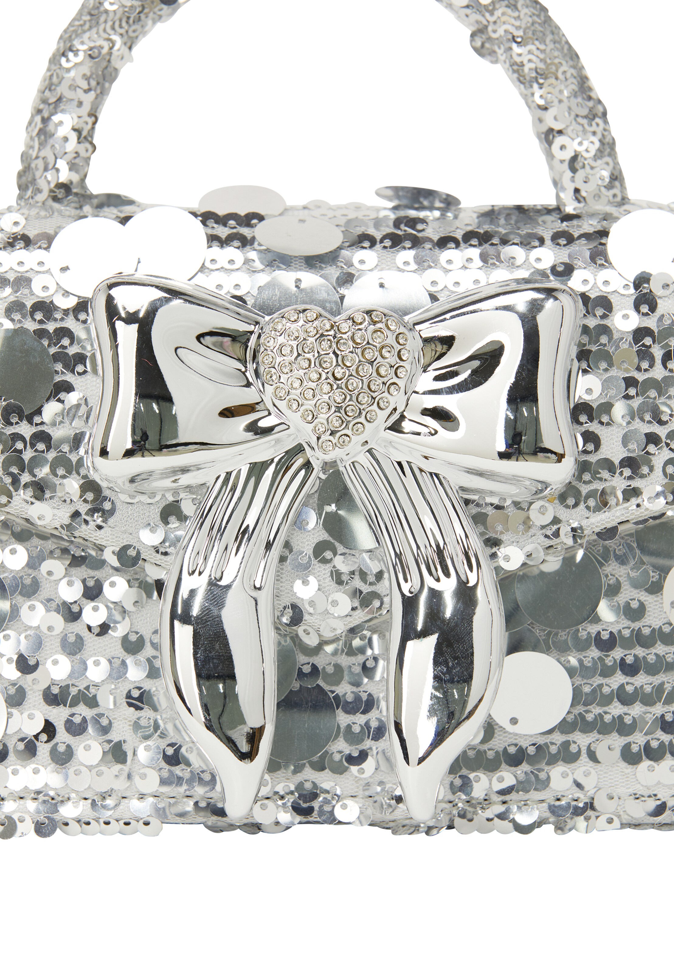 faina Дамска чанта в сребърно