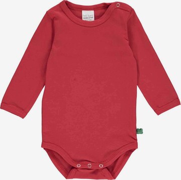 Tutina / body per bambino 'Langarm' di Fred's World by GREEN COTTON in rosso: frontale