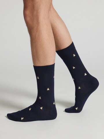 IUMAN Intimissimi Uomo Socks in Blue: front