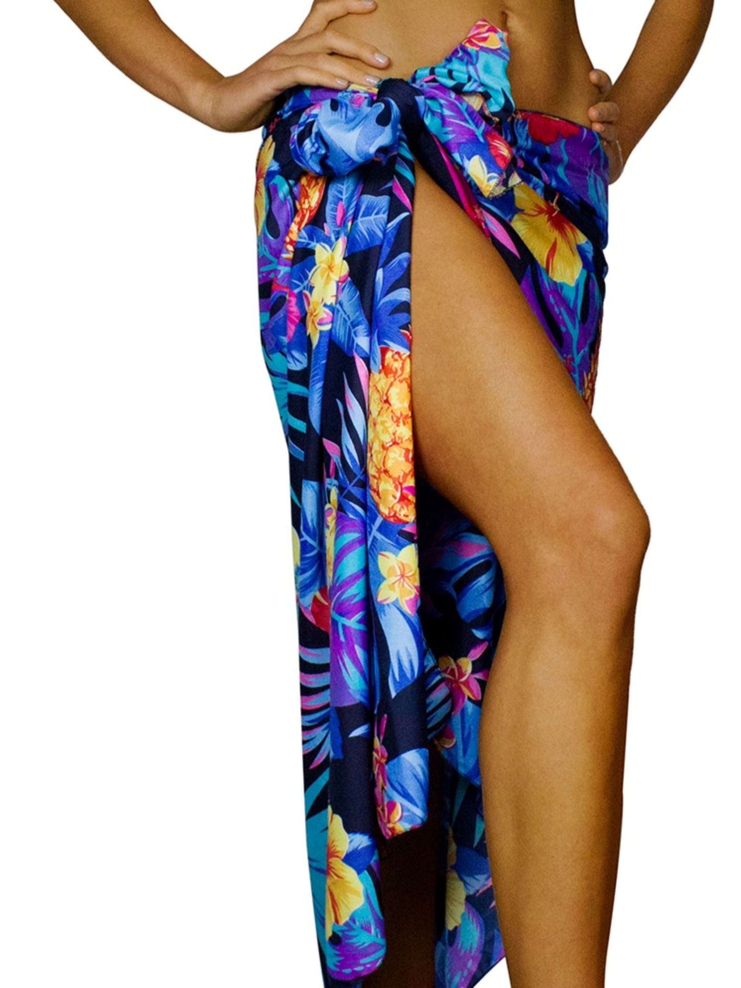 King Kameha Scarf 'Pineapple' in Black