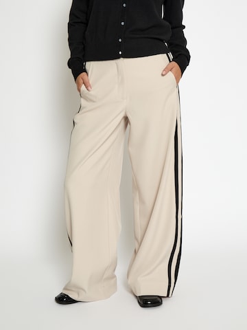 minus Regular Broek 'Judine' in Beige: voorkant