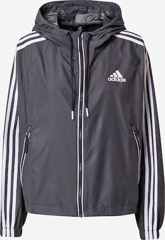 ADIDAS SPORTSWEAR Athletic Jacket in Grey: front