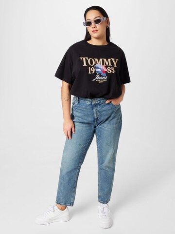 Tommy Jeans Curve - Camiseta en negro