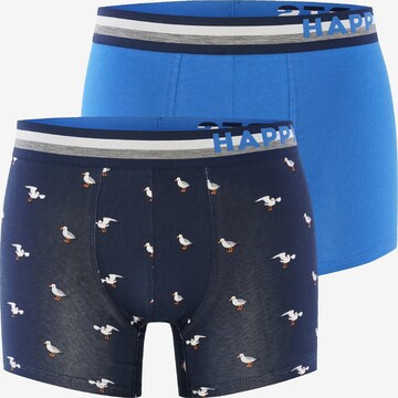 Boxers ' 2-Pack ' Happy Shorts en bleu : devant