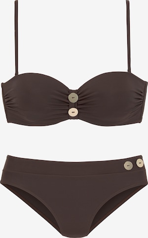 VIVANCE Bikini in Bruin: voorkant