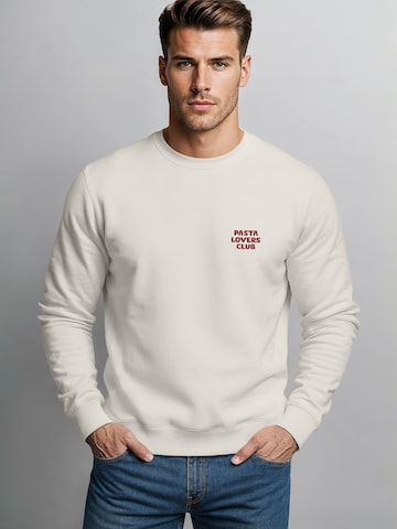 Neverless Sweatshirt 'spaghetti' in Beige