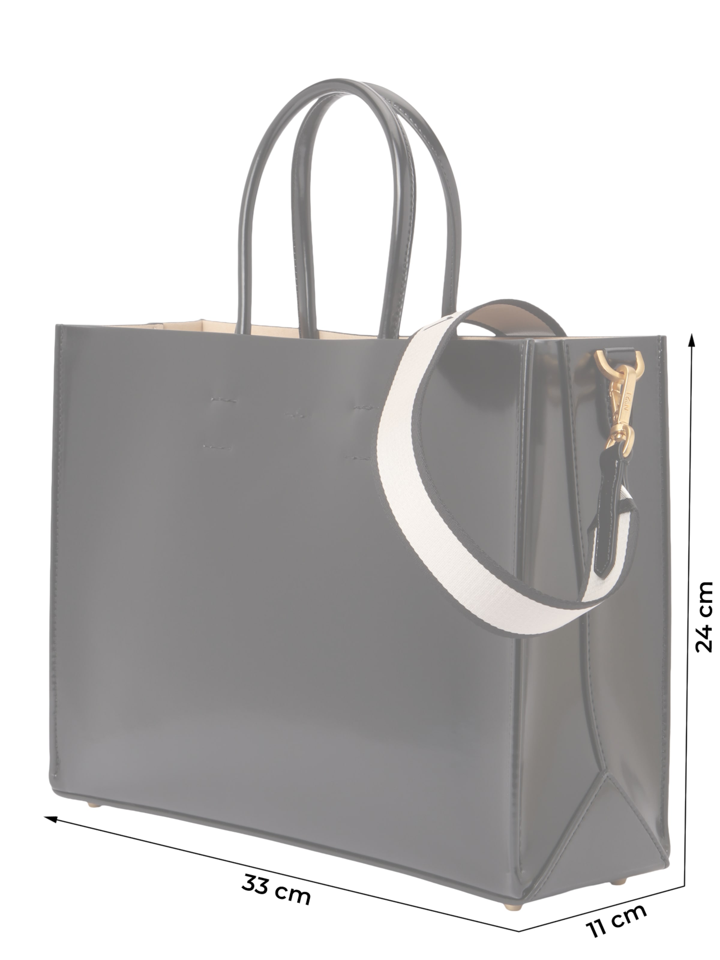 N°21 Μεγάλη τσάντα σε μαύρο