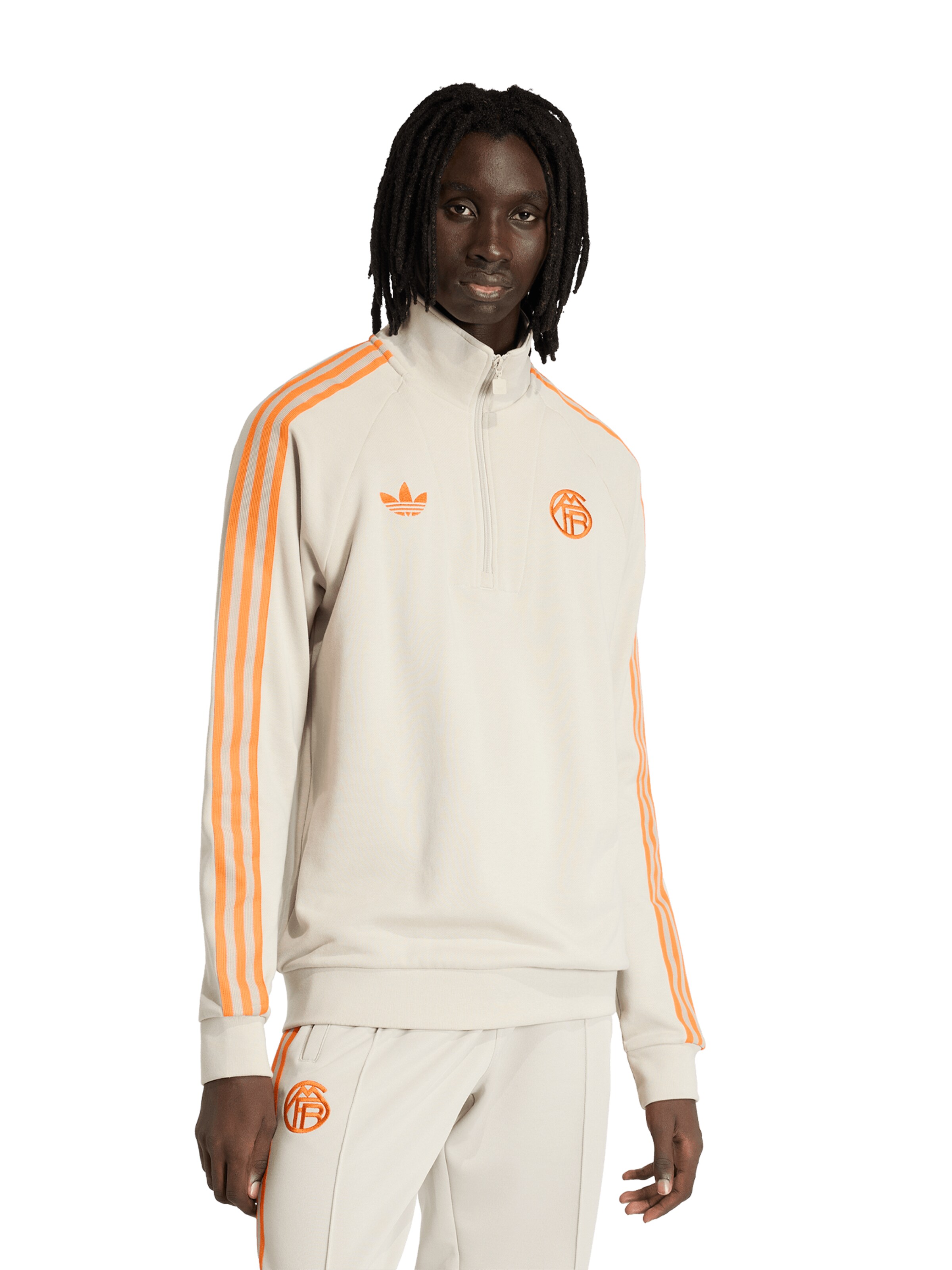 ADIDAS ORIGINALS Mikina – béžová: přední strana