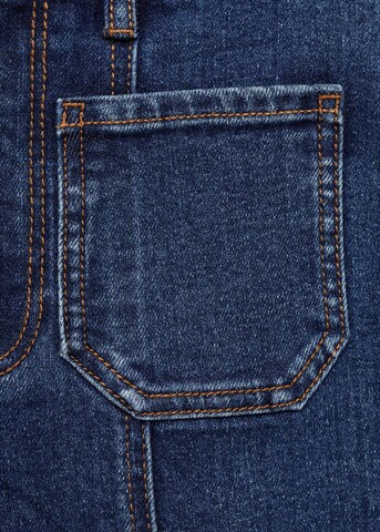 MANGO Wide leg Jeans in Blauw