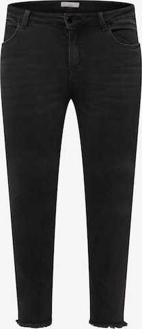 Guido Maria Kretschmer Curvy סקיני ג'ינס 'LUNA' בשחור: מלפנים