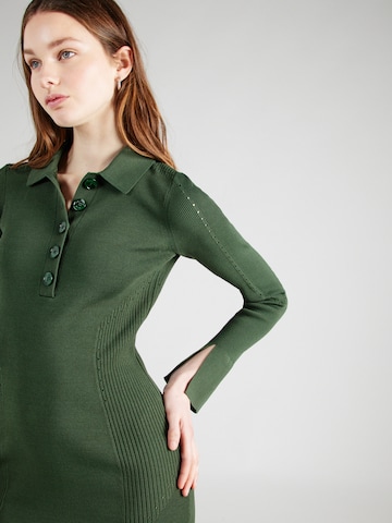 PATRIZIA PEPE Pletena obleka | zelena barva