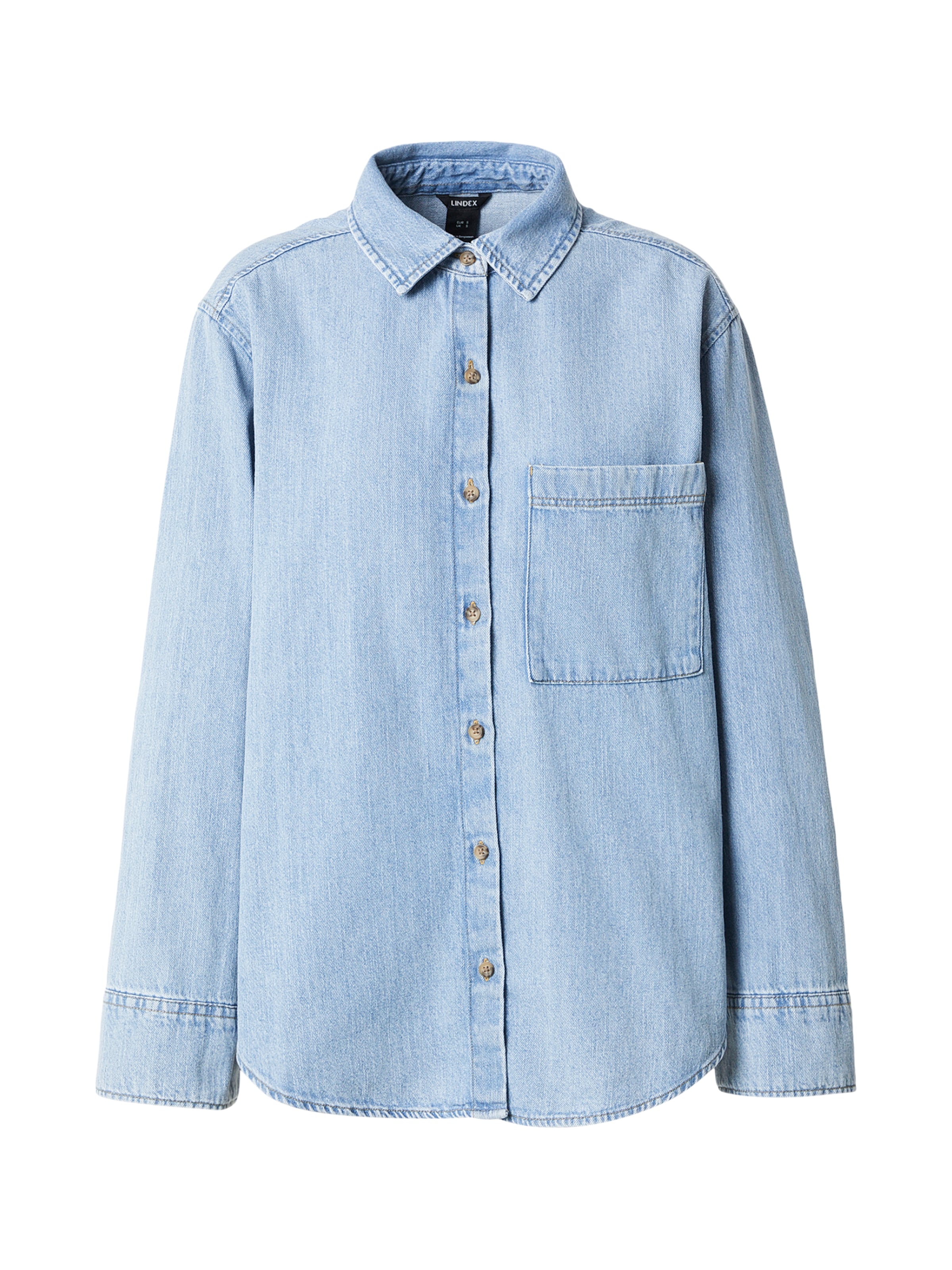 Lindex - Blusa 'Stella' en azul: frente