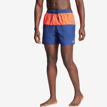 ADIDAS PERFORMANCE Athletic Swim Trunks in Blue: front