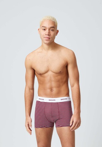 Boxers SNOCKS en rouge