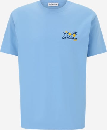 T-Shirt 'Triple Fun' On Vacation en bleu : devant