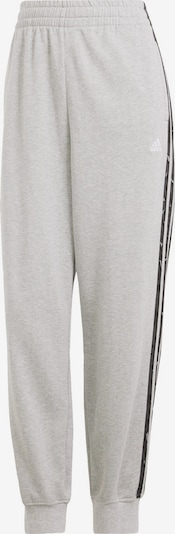 ADIDAS SPORTSWEAR Pantalon de sport 'Essentials' en gris chiné / noir / blanc, Vue avec produit