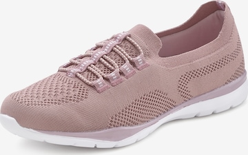 LASCANA - Zapatillas sin cordones en rosa: frente