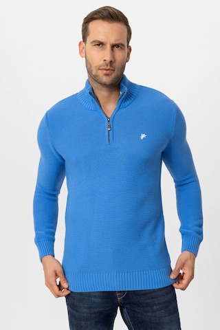DENIM CULTURE Sweater ' DIEGO ' in Blue: front