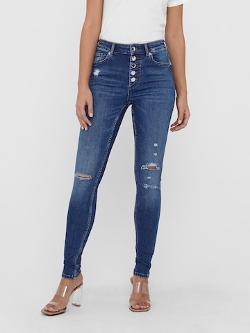 Skinny Jean 'Bobby' ONLY en bleu : devant