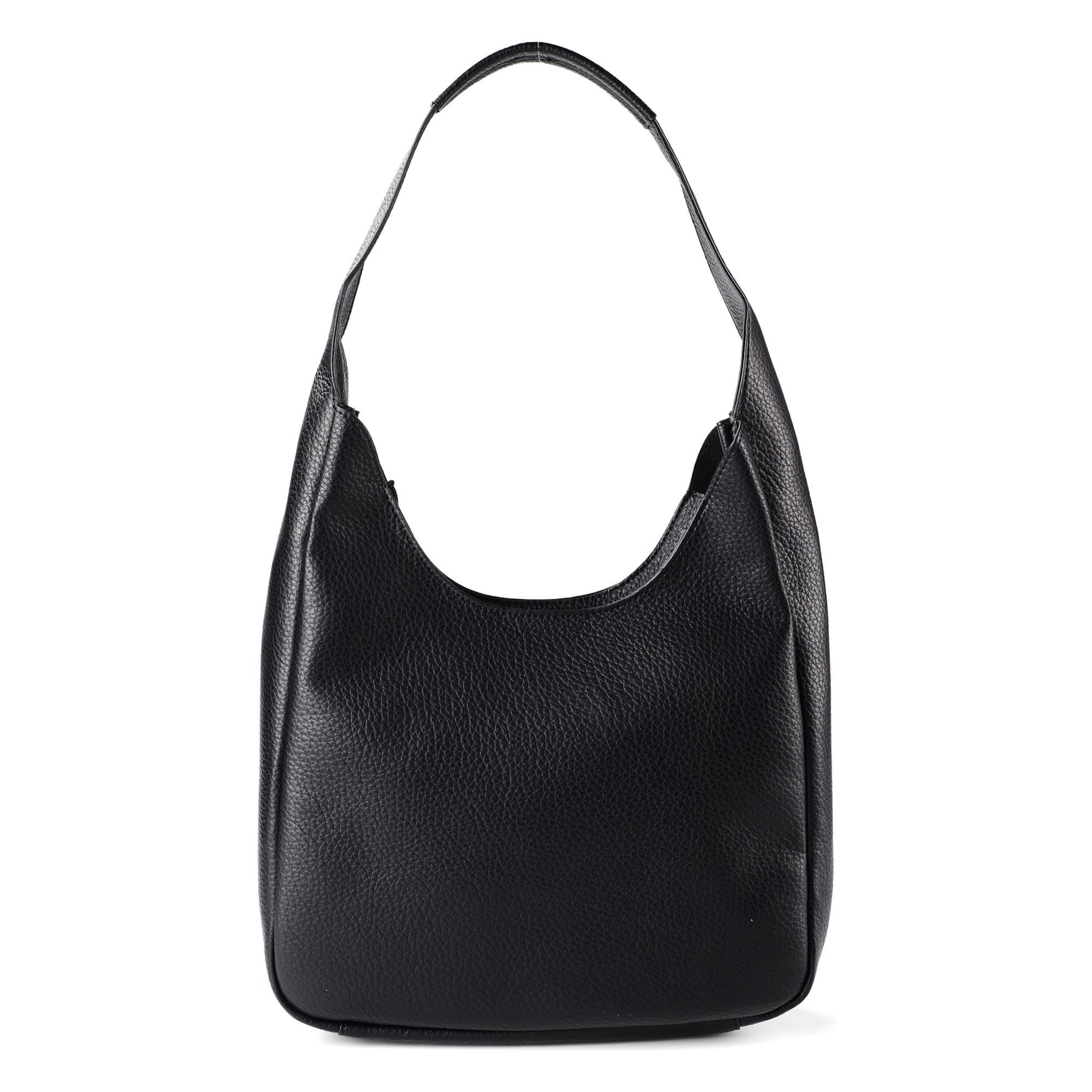 TOM TAILOR Schoudertas 'Analisa' in Zwart: voorkant