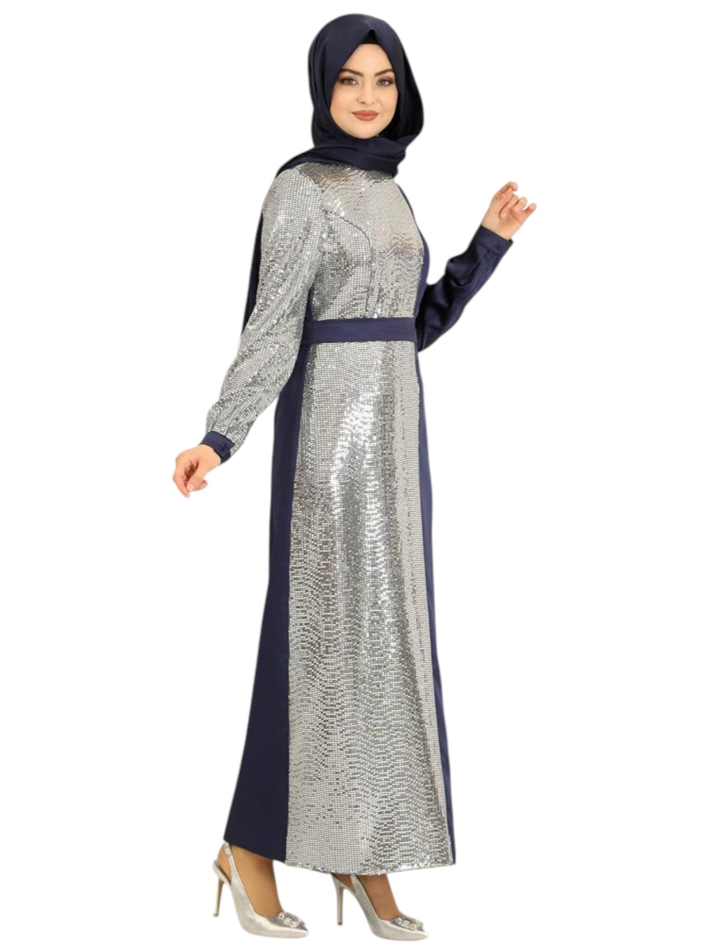 fashionshowcase Festkjole 'Firuze' i blå