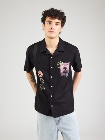 Volcom Comfort fit Button Up Shirt 'RYGALSKI' in Black: front