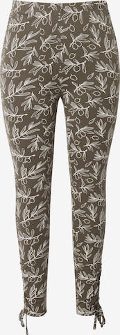 Pantalon Ulla Popken en vert : devant