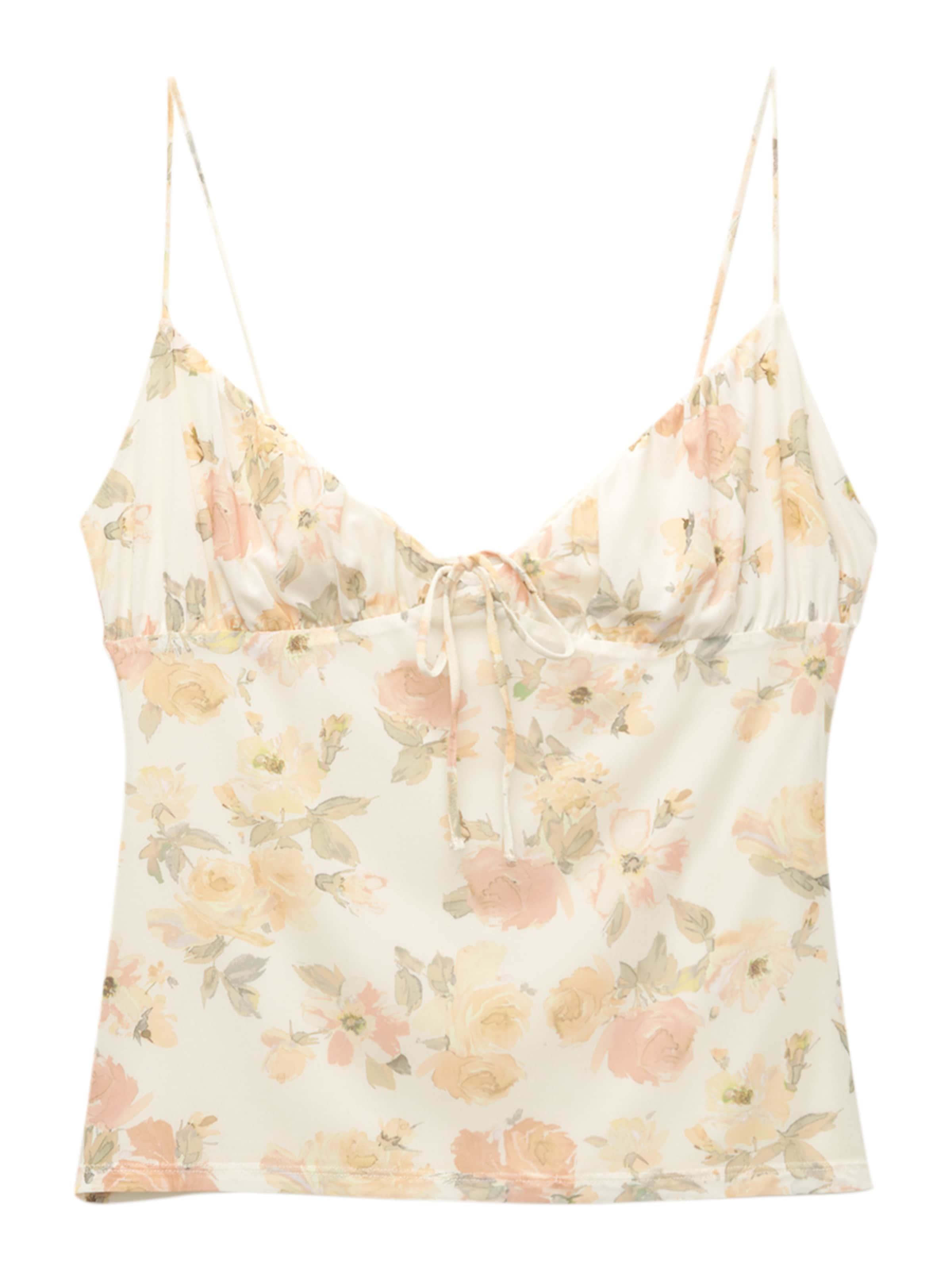 Pull&Bear Top - Žltá: predná strana