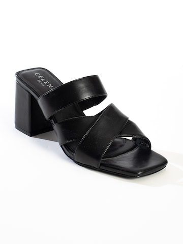 Celena Mules 'Connie' in Black