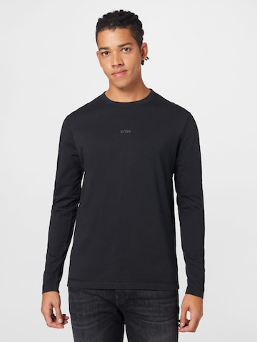 BOSS Orange Shirt 'Tokkslong' in Black: front