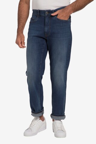 John F. Gee Regular Jeans in Blauw: voorkant