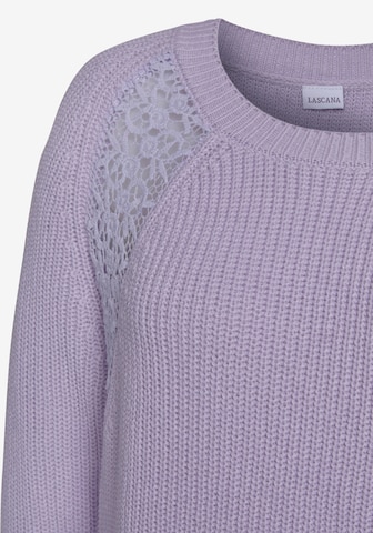 LASCANA Sweater in Purple