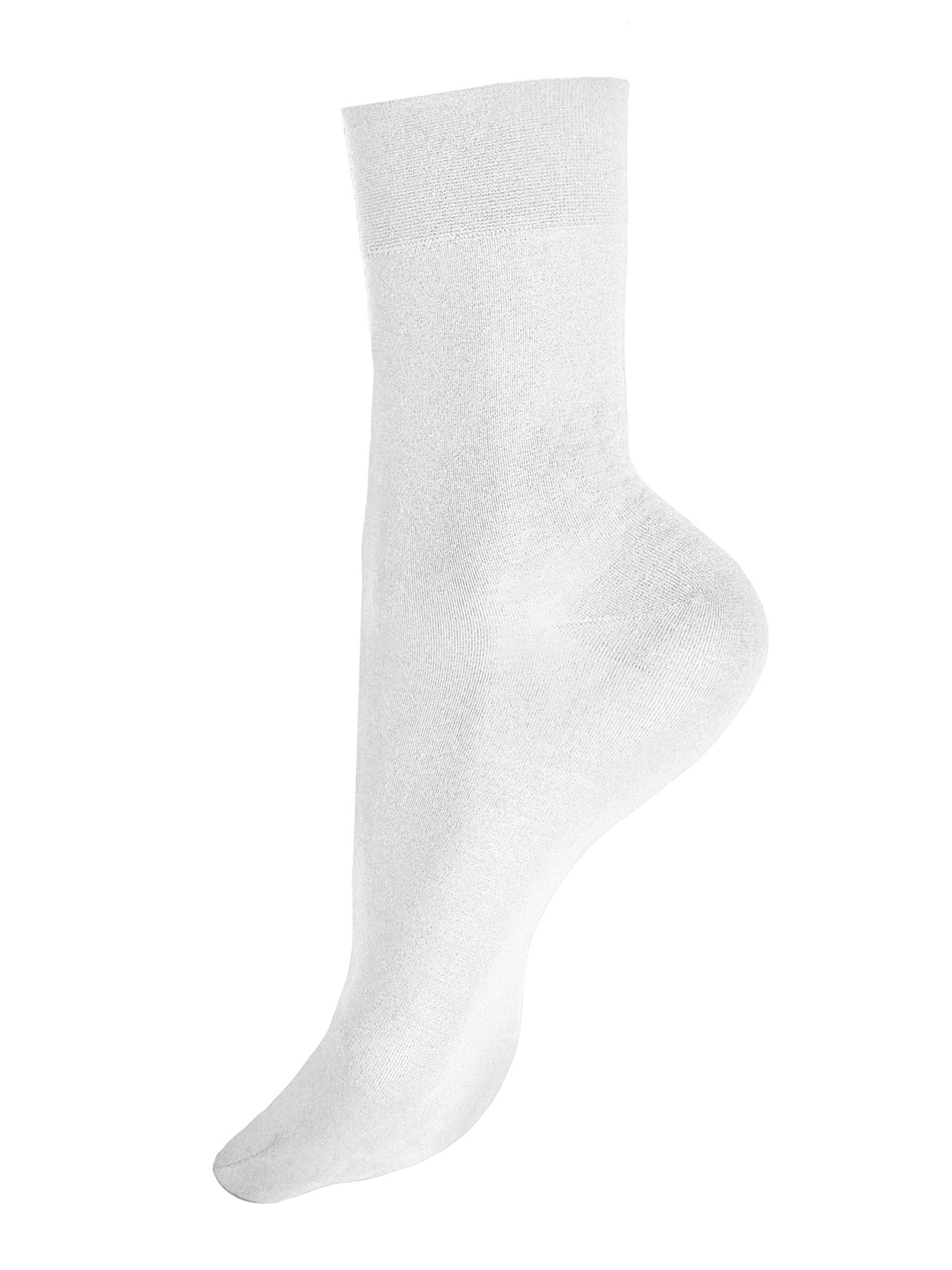 Hudson Socks 'Relax Light' in White: front