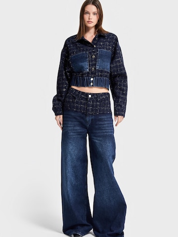 IT'S BASIC Tussenjas 'Bomber Denim Jacket' in Blauw