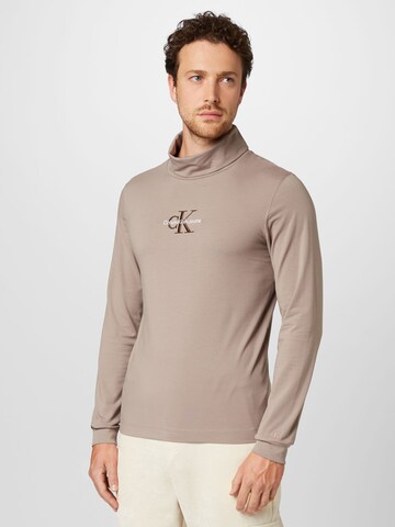 Calvin Klein Jeans Shirt in Beige: front