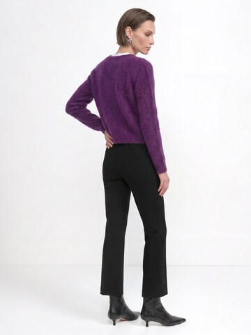 Rich & Royal Gebreid vest in Lila