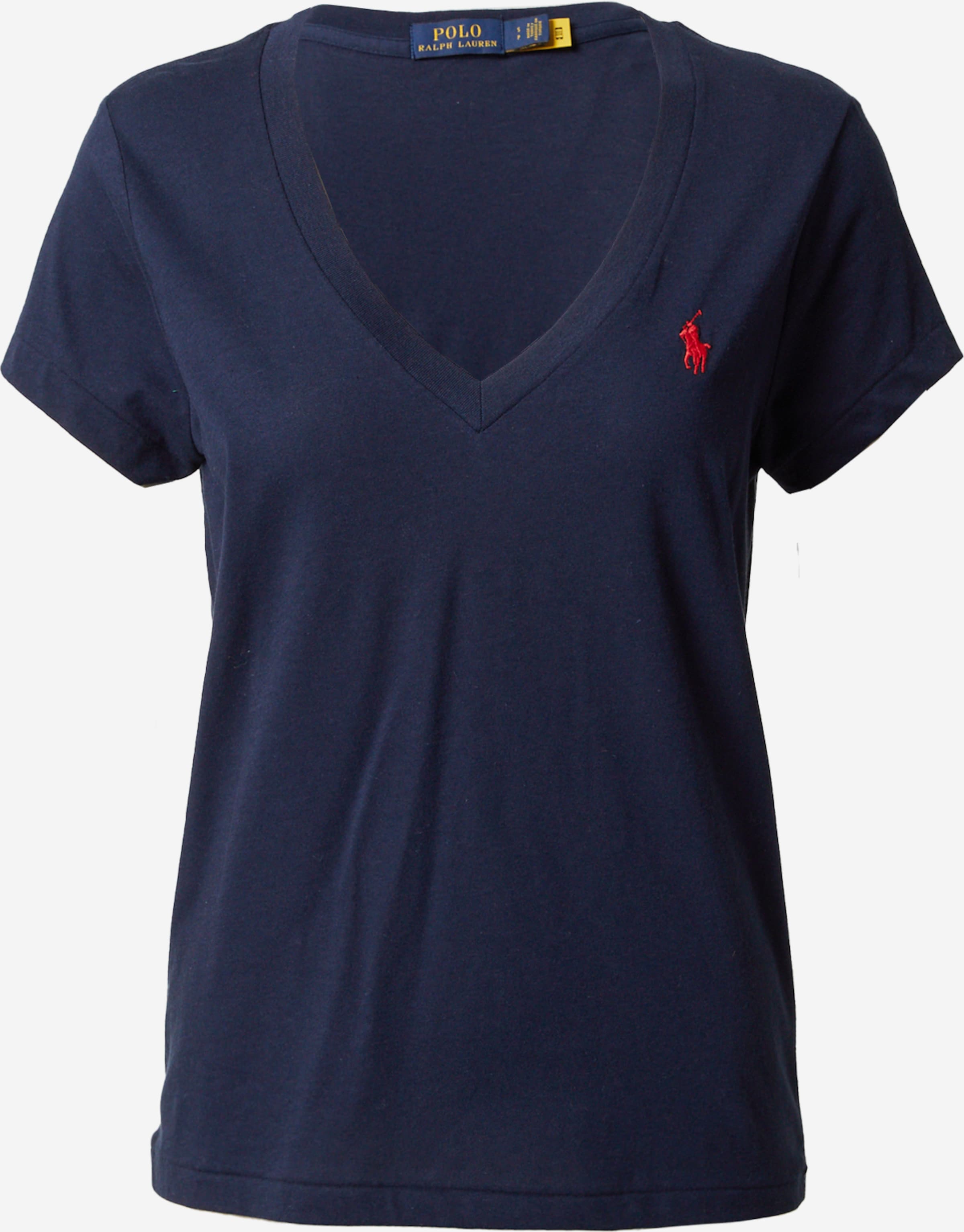 Polo Ralph Lauren – T-Shirt in Navy mit großem Polospieler-Print auf dem  Rücken