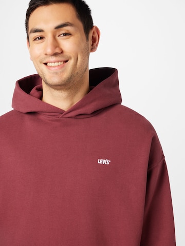 LEVI'S ® Sweatshirt 'Gold Tab Hoodie' in Red