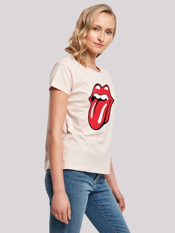 F4NT4STIC T-Shirt 'The Rolling Stones Classic Tongue' in Pink